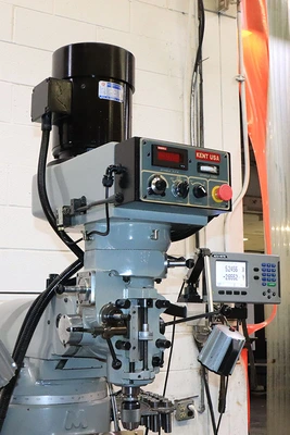 Used 2014 Kent ATM-3VSF, AC Frequency Drivre, 3 HP,  Acu-Rite DR Vertical Mills New Jersey US | Machinery Values #1460698