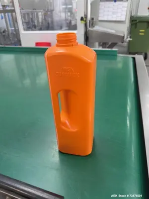 Used Primodan/MSA/Markem HDPE Bottle Filling Line – 1100 BPH, 2L Bottles, Complete with Filler, Capper, Labeler, Palletizer