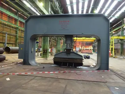 USED BAKKER 500 TON DISH END FORMING PRESS