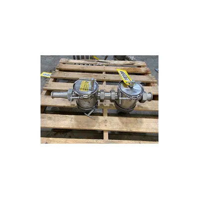 Used 2" Stainless Steel Double Liquid Ferrous Trap Assembly