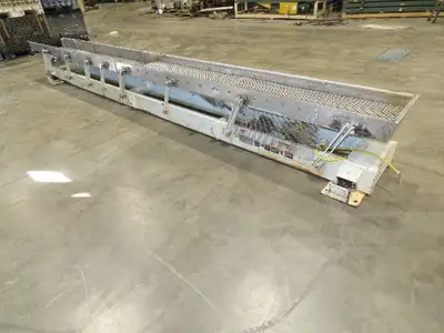 Link-Belt 18"x19' Stainless Vibrating Shaker Feeder Conveyor Food Process