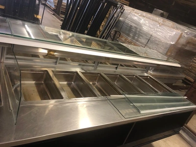 17-0080 Barker SB312R Remote 12' Hot/Cold Salad Buffet Bar