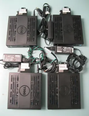 Lot (6) Mixed IT Ethernet Switch & Dell Wyse D10D Thin Client w Cords E13