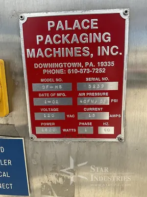 Used 2002 PALACE PACKAGING DF-HS Desiccant Fillers California US | Star Industries #1254757