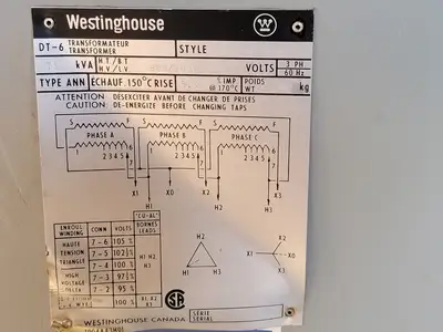 Used WESTINGHOUSE DT-6 Transformers British Columbia CA | Lenmark #835210