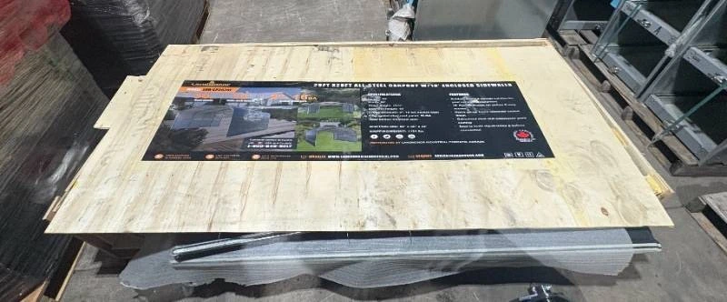 Landhonor 20 x 20 Ft All-Steel Carport (LHR-CP2020F)