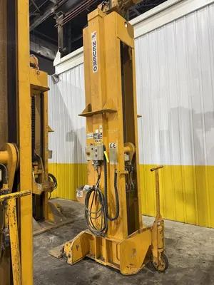 (4) 15 TON (120,000 LBS TOTAL) NEUERO / RAILQUIP MODEL #3275 HEAVY DUTY MOBILE JACK LIFTS: YOBRO #23869