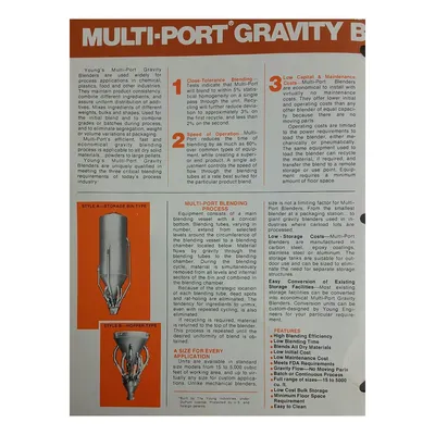 Used 500 Cubic Foot Young Industries Stainless Steel Gravity Blending Silo Bin
