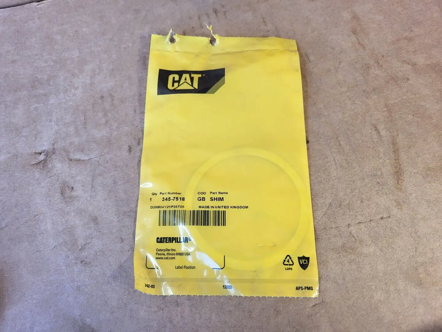 NEW CATERPILLAR 345-7518