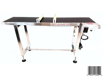 Black Belt Conveyor With Rollers
