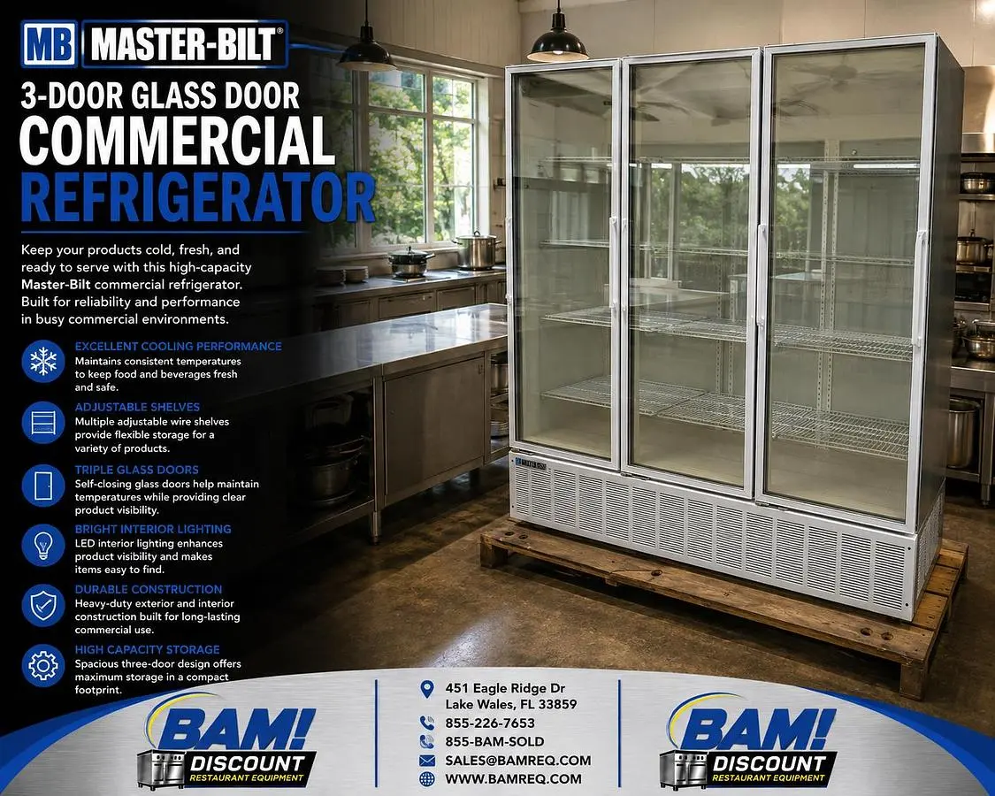 Used MASTER-BILT BMG-74 Display Refrigerators Florida US | BAM Discount Restaurant Equipment #1397949