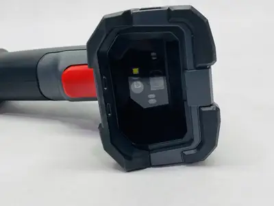 USED KEYENCE RUGGED INDUSTRIAL HANDHELD CODE READER, WIRELESS
