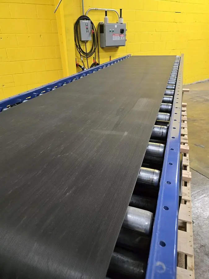 Used MHS ROLLER BED BELT CONVEYOR Belt Conveyors Wisconsin US | Packer City Sales #1301768