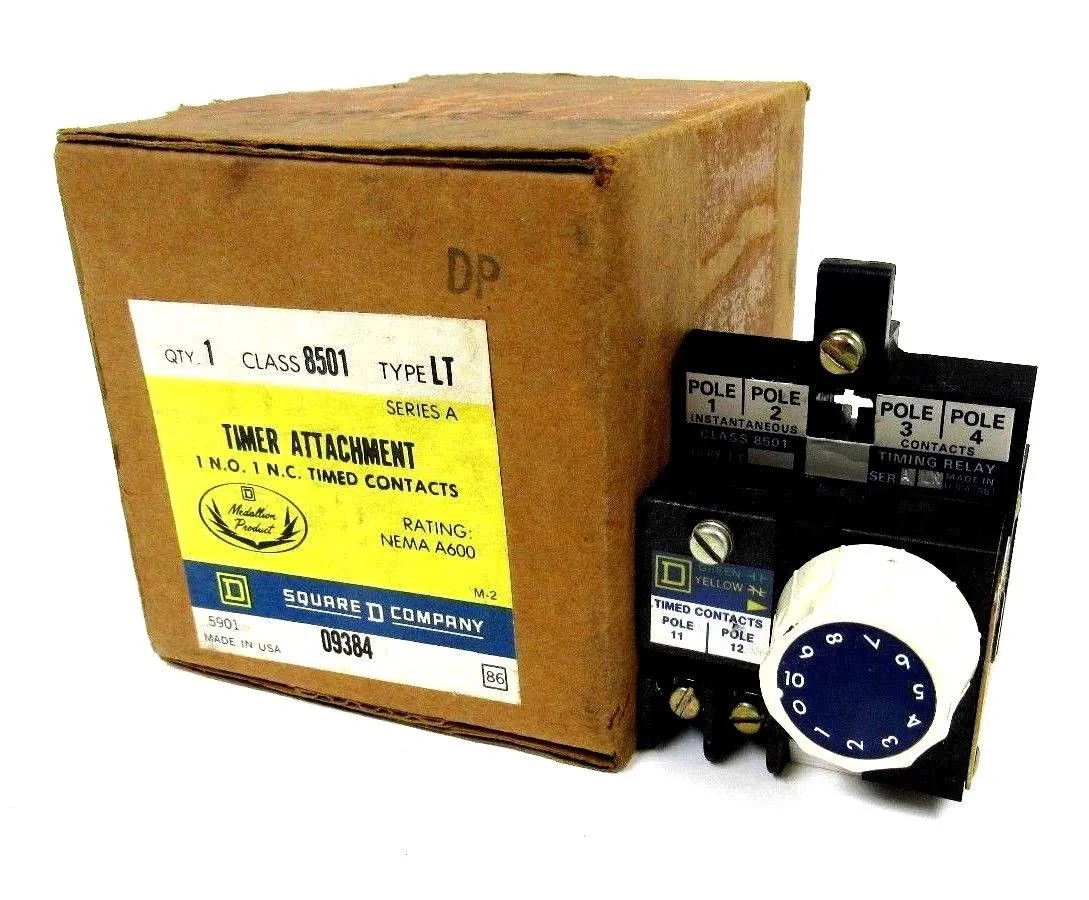 NEW SQUARE D 8501-LT TIMER ATTACHMENT 8501LT