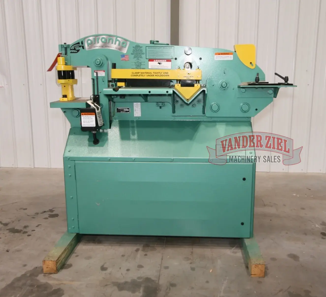 New | in-Stock PIRANHA P-65 Ironworkers Michigan US | Vander Ziel Machinery Sales #480060