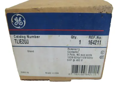 NEW GENERAL ELECTRIC TLIE2UJ REVERSING CONTACTOR