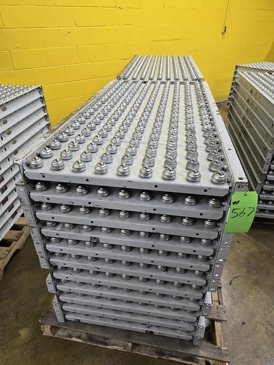 Used HYTROL ROLLER BALL TRANSFER  CONVEYOR Roller Conveyors Wisconsin US | Packer City Sales #1298039