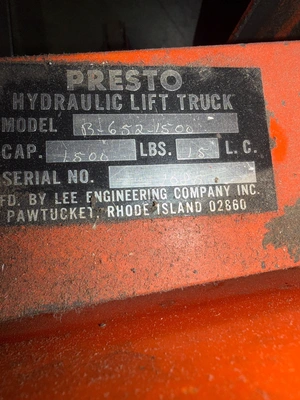 USED PRESTO B-652-1500