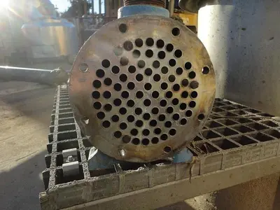 Heat Exchanger, Shell & Tube, 20 SF, S/st, 2-Pass, #S741551