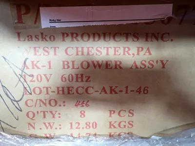 Used AIRKING, LASKO PRODUCTS ASLCHSG, 14 BOXES ; LOTHECCAK146, 1 BOX Fan & Blower Parts Ohio US | HGR 24 #878411