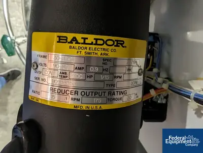 USED Precision 250 Liter Precision Stainless Reactor, 316L S/S, 45/100#