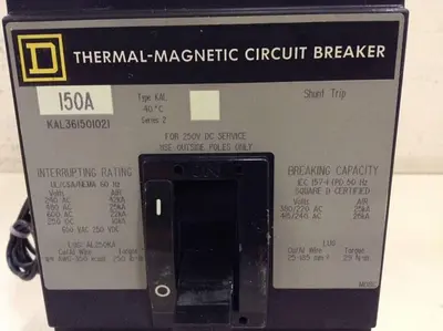 USED SQUARE D KAL361501021