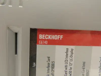 Beckhoff C6140 Husky PC#11 Industrial PC 160GB HDD Intel P3 850MHz w/SERCOS 24V