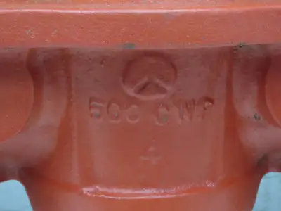 Rockwell Nordstrom 500 CWP 4 Plug Valve 4" Cast Iron 10" Flange 8 Hole W Wrench