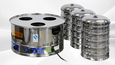 171-0423 9" 15 Piece Steamer Kettles