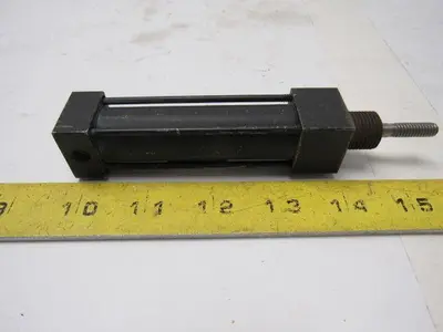Schrader Bellows 7/8" Bore 1" Stroke Spring Return Cylinder 1/4" Rod Lot Of 2