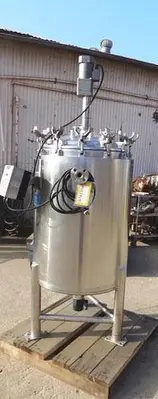 Tank, 66 Gallon, 316L Stainless Steel,  Agitated, Jacketed, 50 PSI, DCI, #L742357