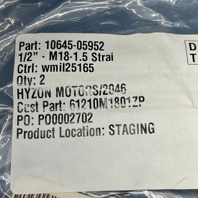 NEW Hyzon 10645-05989