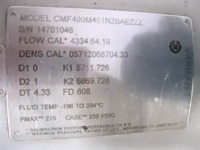 USED Micro Motion CMF400 M451N2BAEZZZ