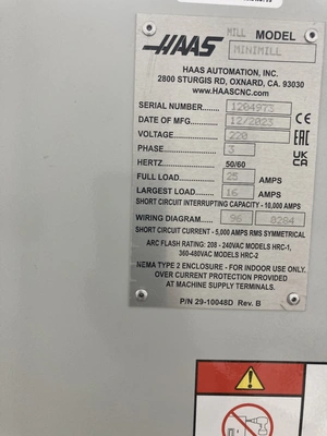 2023 HAAS MINI MILL Vertical Machining Centers | Norcal Machinery (4)