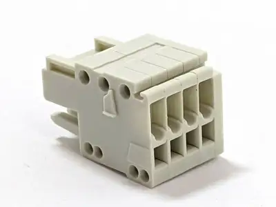USED WAGO PLUGGABLE TERMINAL BLOCK 4 POSITIONS LOT OF 5