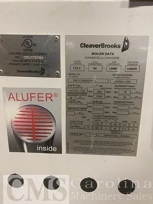 USED CLEAVER BROOKS MODEL CFLC 12,000 MBTU CONDENSING BOILERS