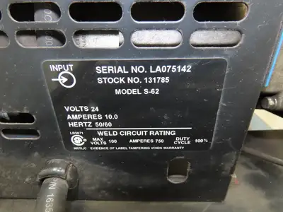 Miller CP-200 Mig Welder 200 amp DC Arc S-62 Wire Feeder 230/460VAC 3PH
