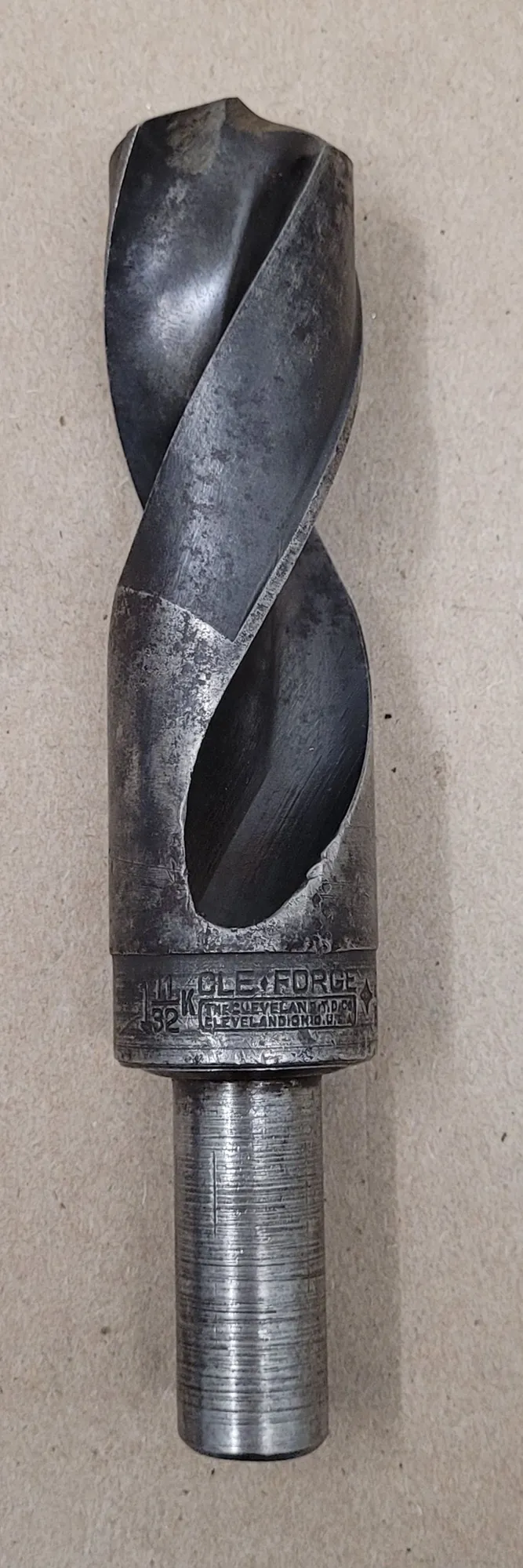 USED Cle-Forge 1-11/32" HSS Twist Drill