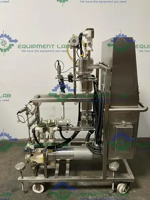 USED MILLIPORE TANGENTIAL FLOW FILTRATION SYSTEM SKID W/ WAUKESHA 015 PUMP & MORE