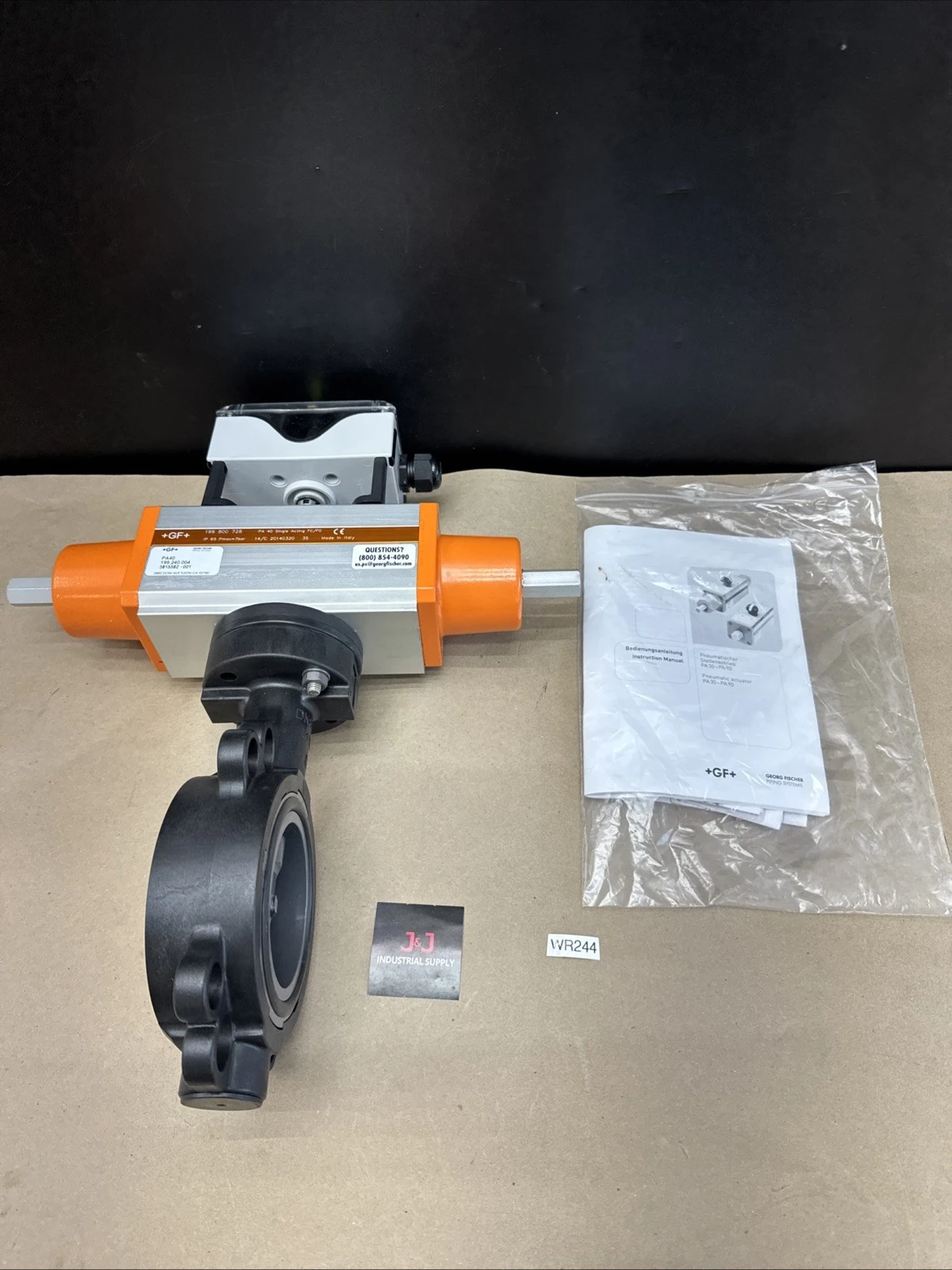 New No Box Georg Fischer 199.240.004 Actuated Valve DN80 3" PA 40 Warranty 🇺🇸