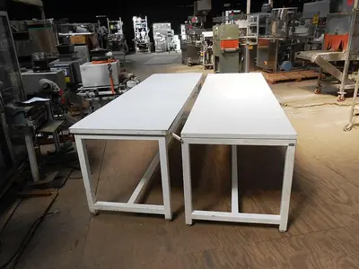 Table, Prep, 30" x 8', C/st Frame, Hardwood Top (2) #S741977