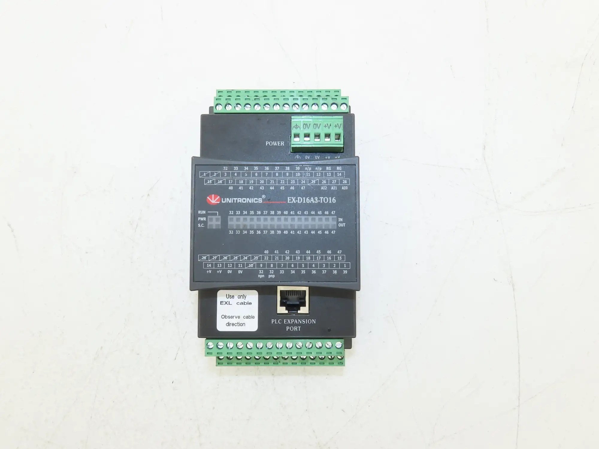 Unitronics EX-D16A3-TO16 PLC Expansion Vision I/O Module 24VDC
