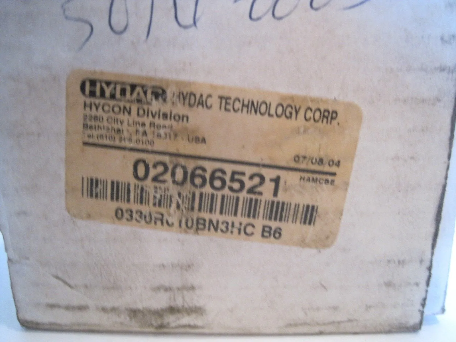 NEW HYDAC 02066521 HYDRAULIC FILTER