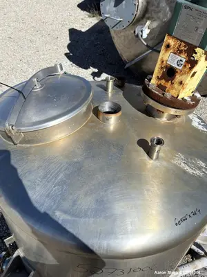 Used 150-Gallon Stainless Steel Mix Tank – Lightnin Agitator, 316 SS, Industrial