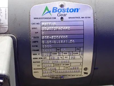 Used BOSTON GEAR F732B60EB76HUT Motors (misc) Ohio US | HGR 24 #1271856