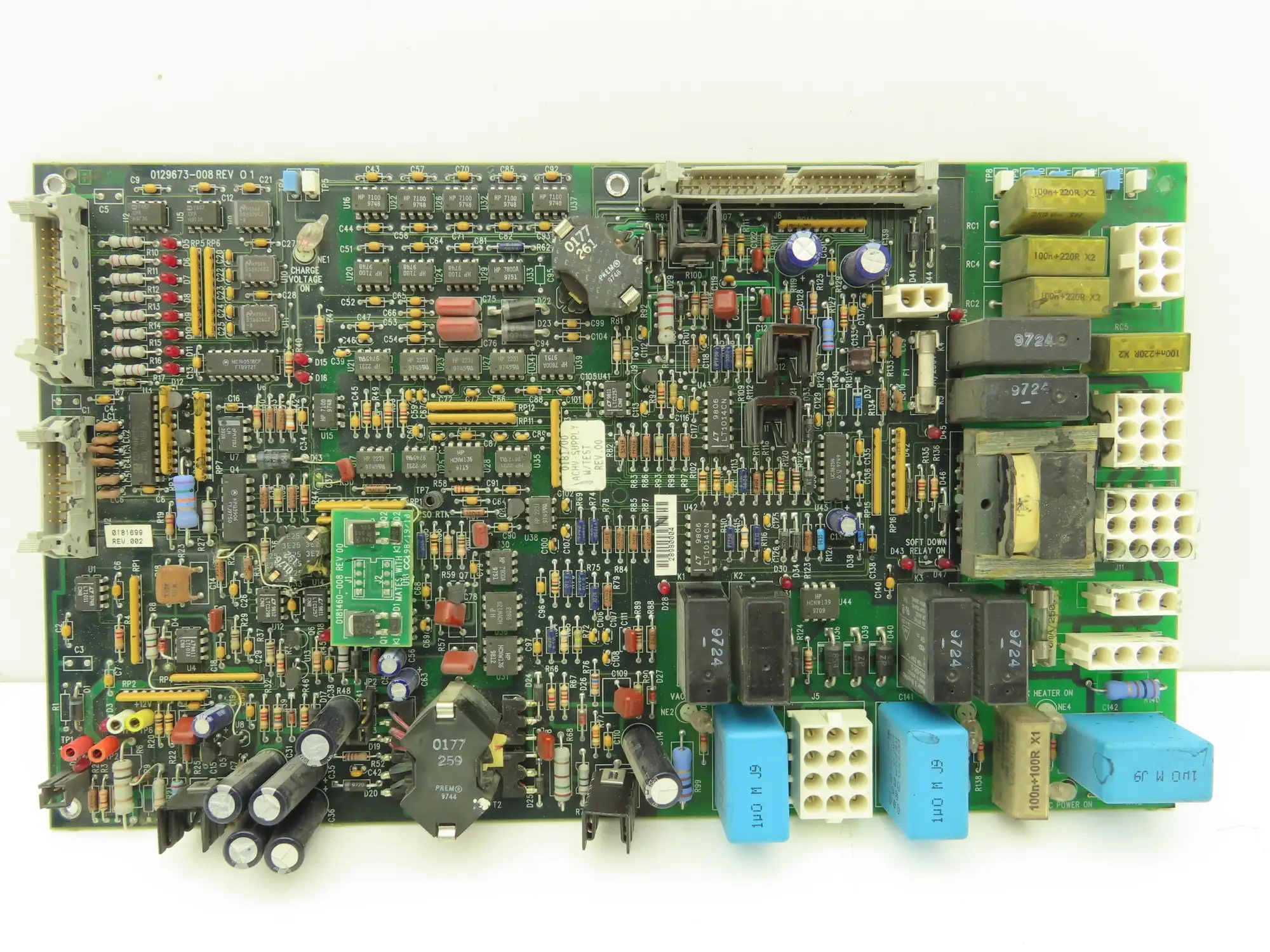 Ink Jet Controller PCB ACHV Supply Ink Heater Charge Voltage AC Power Lights