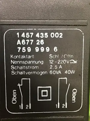 USED BOSCH 1 457 435 002
