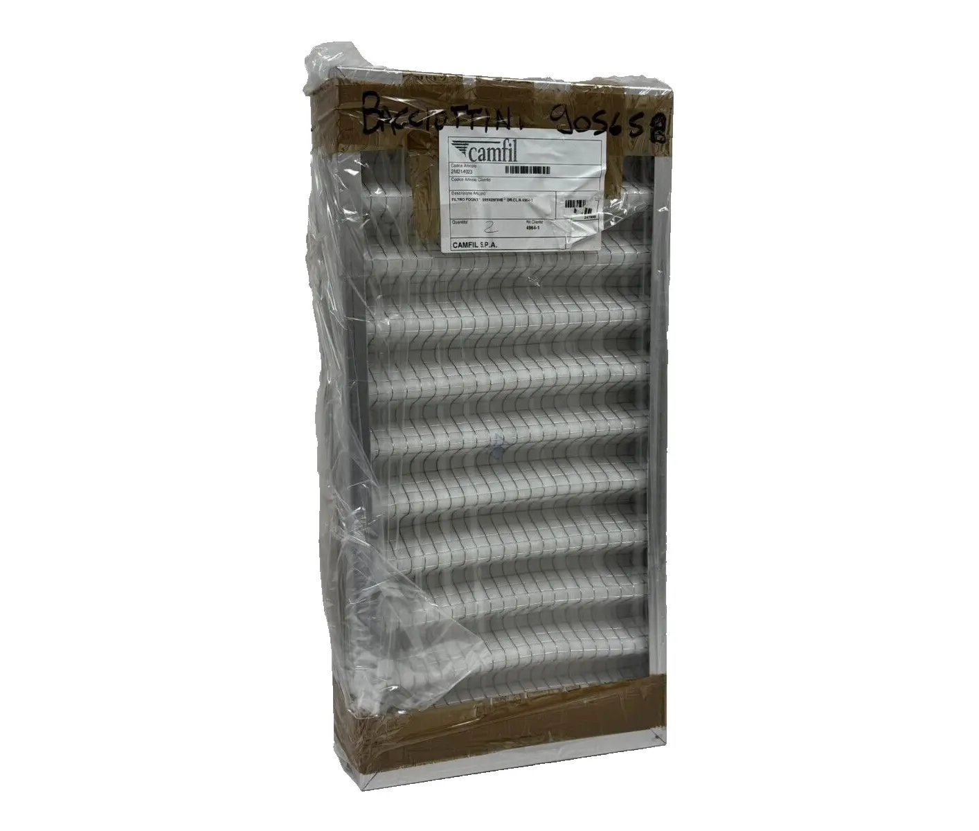 LOT OF 2 NEW CAMFIL FOGN/X FILTERS 599x297x48 OR.CL.N. 4964-1