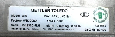 USED METTLER-TOLEDO WB