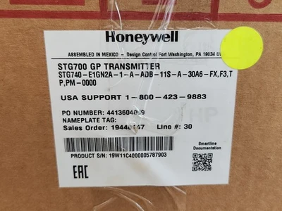 NEW Honeywell STG740-E1GN2A-1-A-ADB-11S-A-30A6-FX,F3,TP,PM-0000